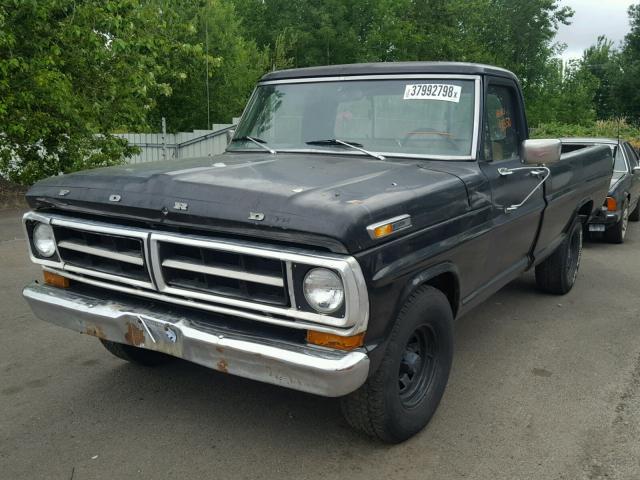 F10GRG74199 - 1971 FORD F100 BLACK photo 2