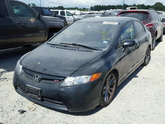 2HGFA55568H712725 - 2008 HONDA CIVIC BLACK photo 2