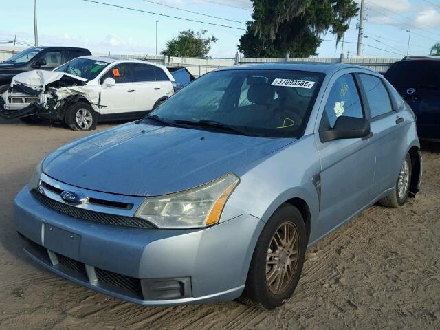 1FAHP35N88W182954 - 2008 FORD FOCUS SE BLUE photo 2