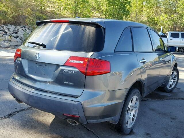 2HNYD28269H500563 - 2009 ACURA MDX GRAY photo 4