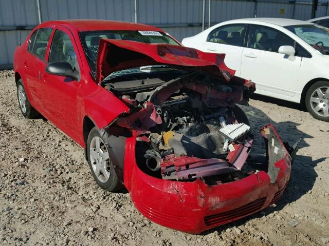 1G1AK55F177252830 - 2007 CHEVROLET COBALT LS RED photo 1