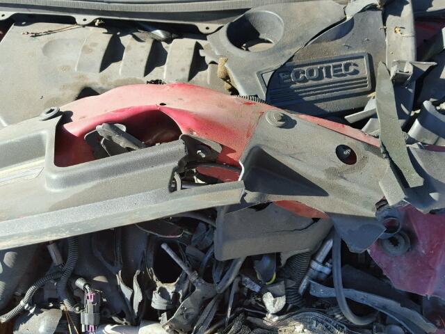 1G1AK55F177252830 - 2007 CHEVROLET COBALT LS RED photo 7