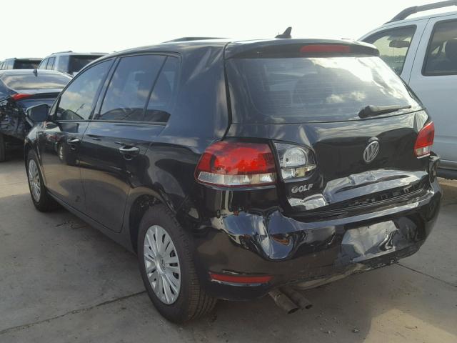 WVWDA7AJ6CW033018 - 2012 VOLKSWAGEN GOLF 黑色 照片 3