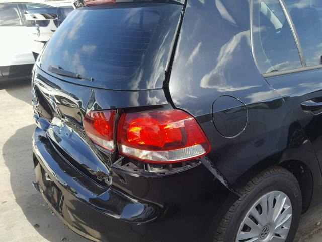 WVWDA7AJ6CW033018 - 2012 VOLKSWAGEN GOLF 黑色 照片 9