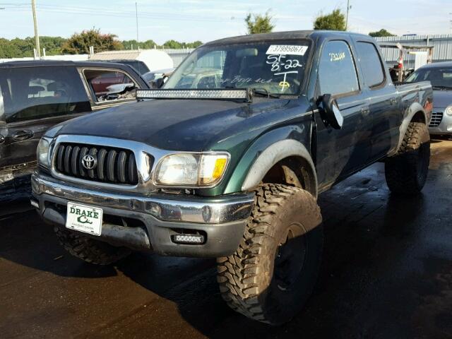 5TEGM92N91Z773745 - 2001 TOYOTA TACOMA PRE GREEN photo 2