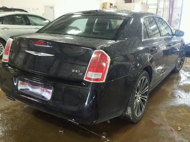 2C3CCABT3DH659293 - 2013 CHRYSLER 300 V6 BLACK photo 4