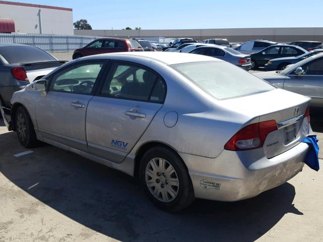 19XFA4F50BE000303 - 2011 HONDA CIVIC GX SILVER photo 3