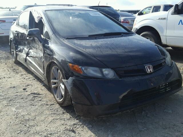 2HGFA55527H710601 - 2007 HONDA CIVIC SI BLACK photo 1