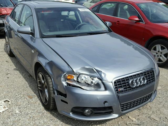 WAUDF78E68A029143 - 2008 AUDI A4 2.0T QU CHARCOAL photo 1