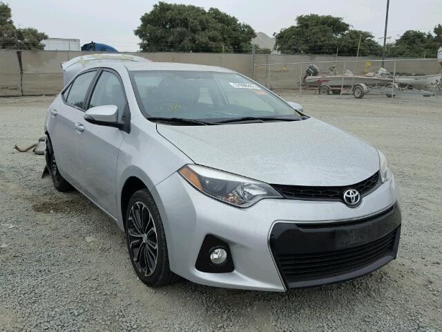 5YFBURHE6EP154923 - 2014 TOYOTA COROLLA L SILVER photo 1