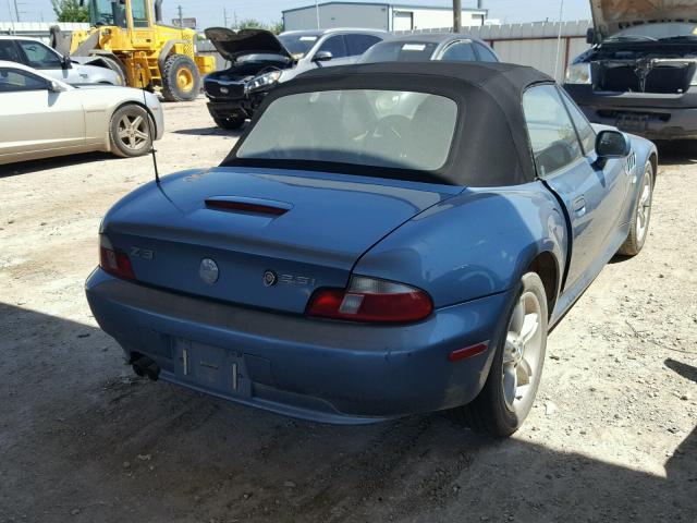 WBACN33411LM02069 - 2001 BMW Z3 2.5 BLUE photo 4