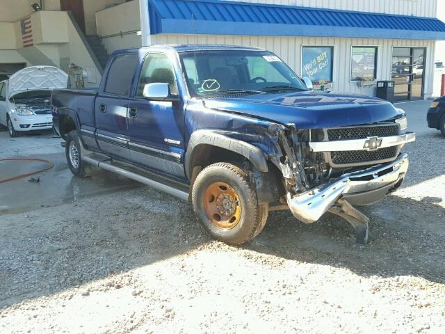 1GCHK23U81F186618 - 2001 CHEVROLET SILVERADO BLUE photo 1