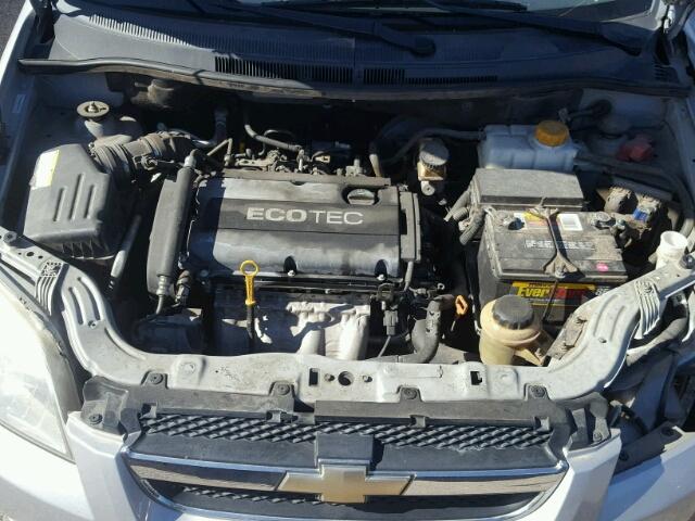 KL1TD5DE6AB113274 - 2010 CHEVROLET AVEO LS SILVER photo 7