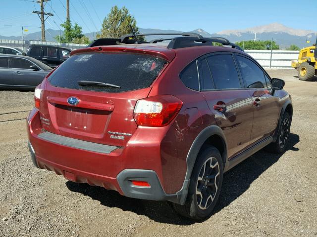 JF2GPABC0G8200896 - 2016 SUBARU CROSSTREK RED photo 4