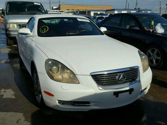 JTHFN48Y069001682 - 2006 LEXUS SC 430 WHITE photo 1