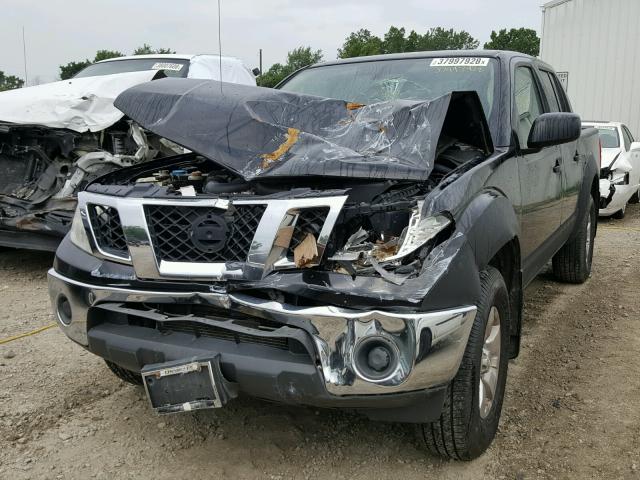 1N6AD0EV0AC438558 - 2010 NISSAN FRONTIER C BLACK photo 2