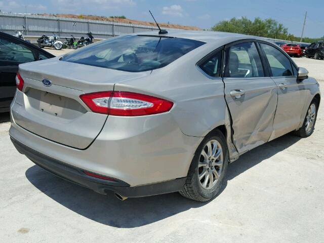 3FA6P0G73FR266040 - 2015 FORD FUSION GOLD photo 4