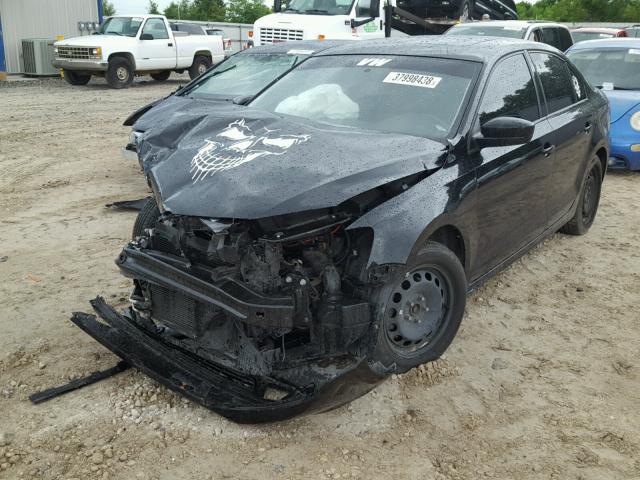 3VW2K7AJ4CM355061 - 2012 VOLKSWAGEN JETTA BASE 黑色 照片 2