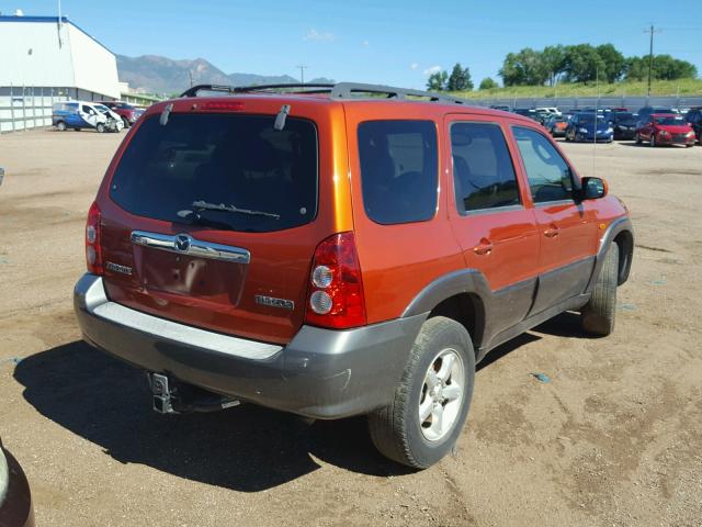 4F2CZ96165KM02009 - 2005 MAZDA TRIBUTE S ORANGE photo 4