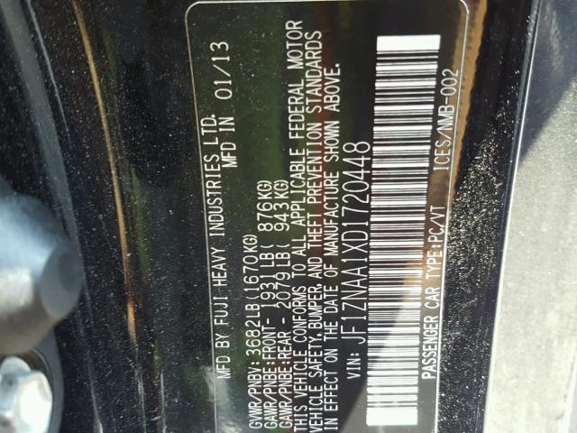 JF1ZNAA1XD1720448 - 2013 TOYOTA SCION FR-S RED photo 10