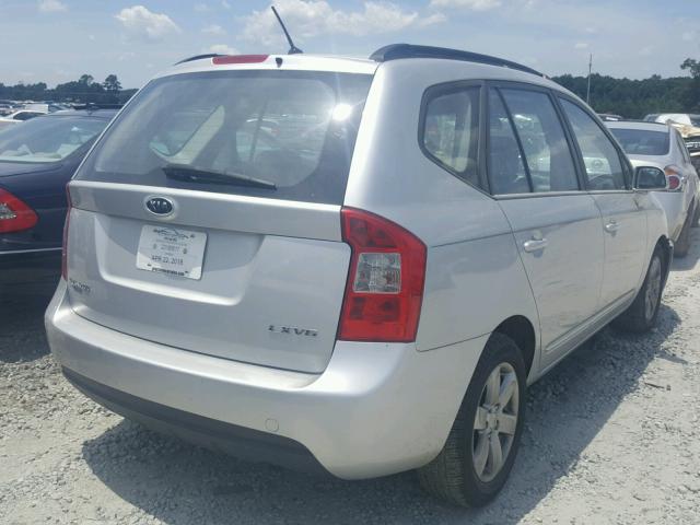 KNAFG526387159101 - 2008 KIA RONDO LX SILVER photo 4