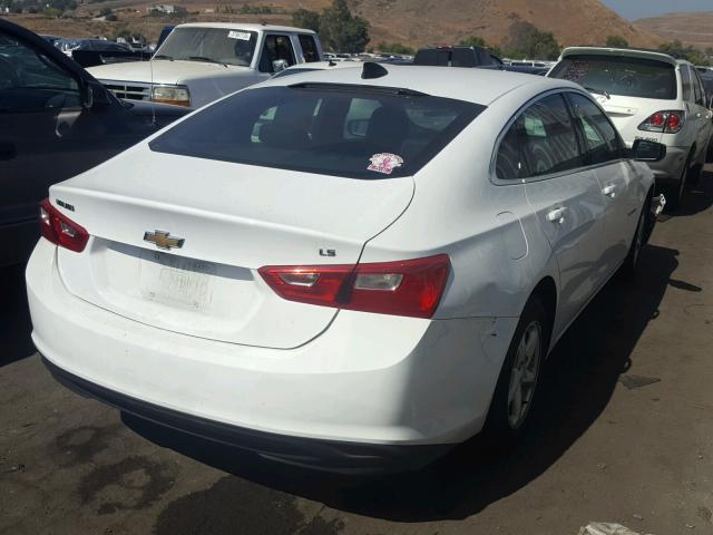1G1ZB5ST7GF360100 - 2016 CHEVROLET MALIBU LS WHITE photo 4