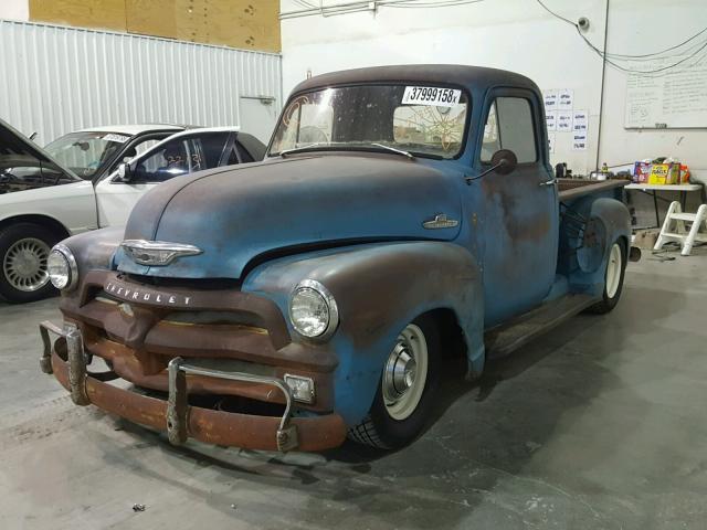 H55K00746 - 1955 CHEVROLET 3100 BLUE photo 2