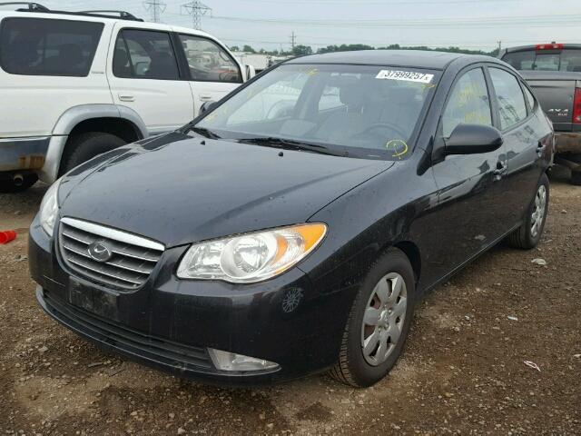 KMHDU46D18U429560 - 2008 HYUNDAI ELANTRA GL BLACK photo 2