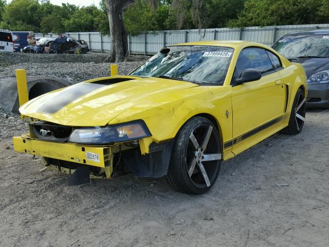 1FAFP42RX3F429954 - 2003 FORD MUSTANG MA YELLOW photo 2