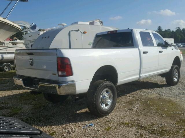 3C6UD5HL6CG214421 - 2012 DODGE RAM 2500 S WHITE photo 4