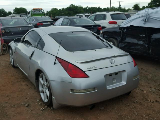 JN1AZ34E13T014237 - 2003 NISSAN 350Z COUPE SILVER photo 3