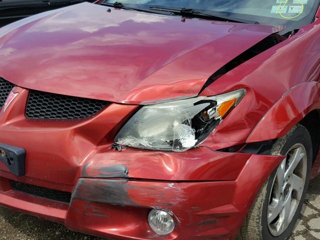 5Y2SL62884Z423500 - 2004 PONTIAC VIBE BURGUNDY photo 9