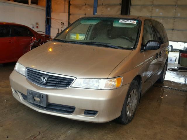 2HKRL1859YH581811 - 2000 HONDA ODYSSEY LX GOLD photo 2