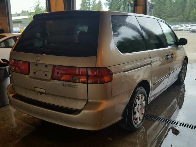 2HKRL1859YH581811 - 2000 HONDA ODYSSEY LX GOLD photo 4