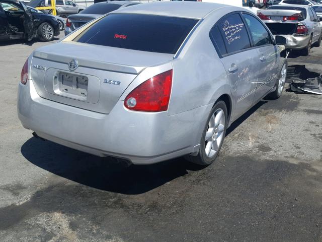 1N4BA41E86C865433 - 2006 NISSAN MAXIMA SE SILVER photo 4