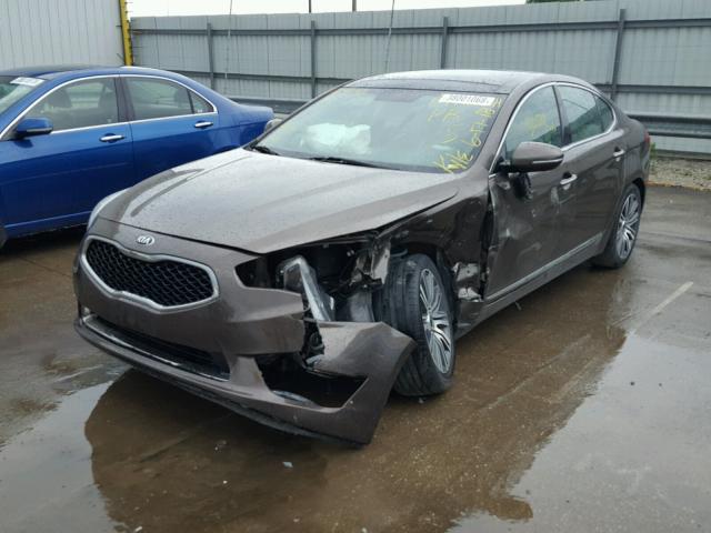 KNALN4D79E5135675 - 2014 KIA CADENZA PR BROWN photo 2