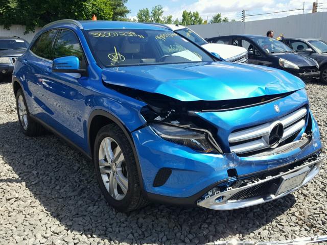 WDCTG4GB7FJ061009 - 2015 MERCEDES-BENZ GLA 250 4M BLUE photo 1