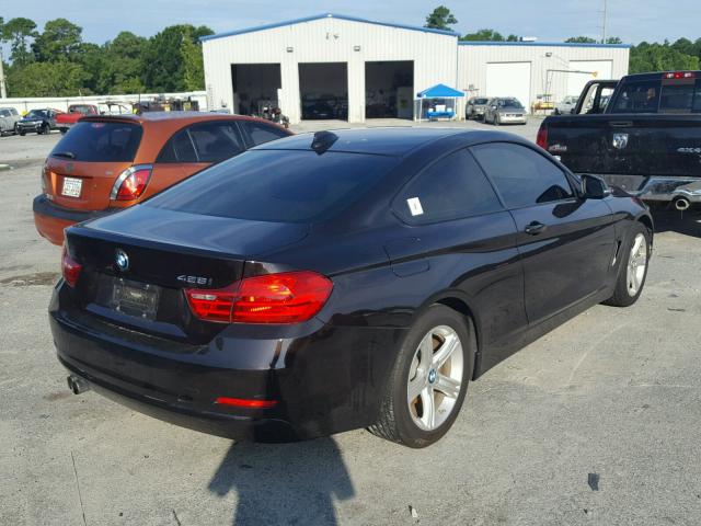 WBA3N3C5XEK231603 - 2014 BMW 428 I BLACK photo 4