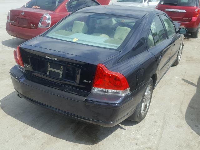 YV1RS592952474411 - 2005 VOLVO S60 2.5T BLUE photo 4