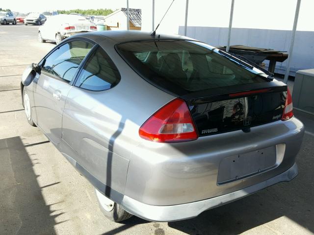 JHMZE13711T000756 - 2001 HONDA INSIGHT SILVER photo 3