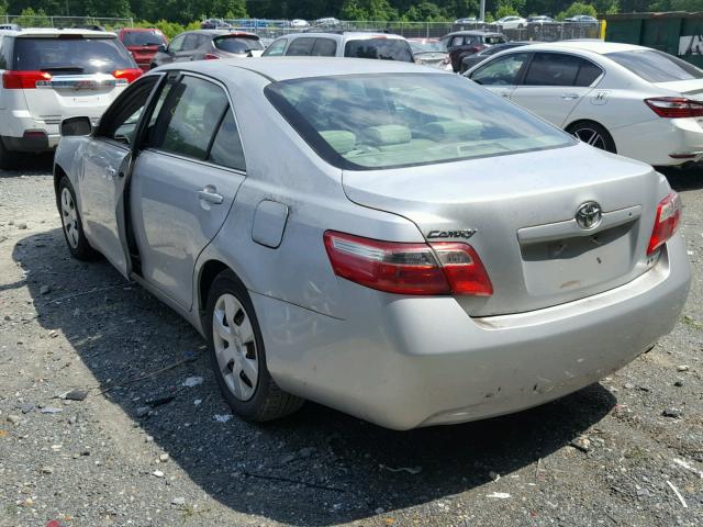 4T1BE46K27U014944 - 2007 TOYOTA CAMRY NEW SILVER photo 3