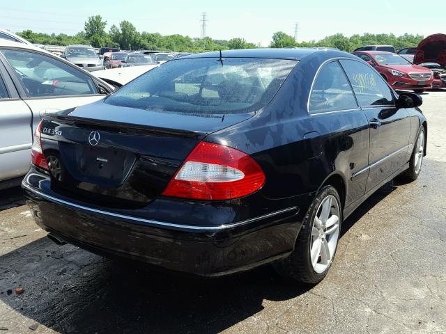 WDBTJ56H86F179140 - 2006 MERCEDES-BENZ CLK 350 BLACK photo 4