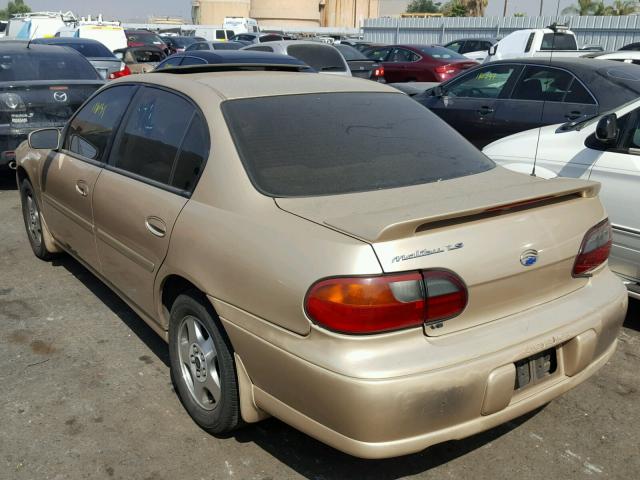 1G1NE52J62M637134 - 2002 CHEVROLET MALIBU LS GOLD photo 3