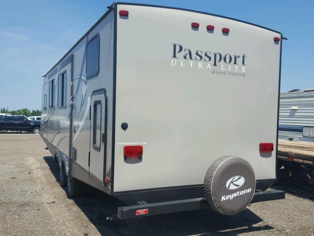 4YDT29221GK412319 - 2016 PASSPORT TRAVELTRLR TAN photo 3