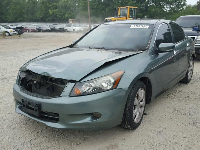 1HGCP36798A011049 - 2008 HONDA ACCORD TEAL photo 2