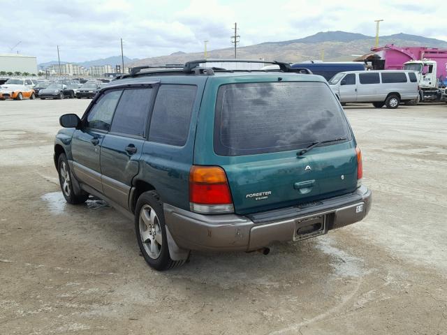 JF1SF655XYH705700 - 2000 SUBARU FORESTER S GREEN photo 3