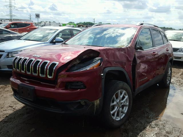 1C4PJMCB9FW709967 - 2015 JEEP CHEROKEE L RED photo 2