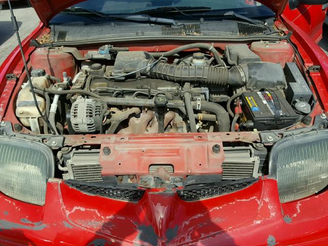 1G2JB524227391694 - 2002 PONTIAC SUNFIRE SE RED photo 7