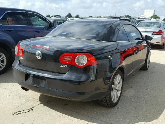 WVWBA7AH4AV015575 - 2010 VOLKSWAGEN EOS BLACK photo 4