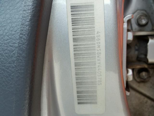 4S6DM58WXY4405785 - 2000 HONDA PASSPORT E 银色 照片 10